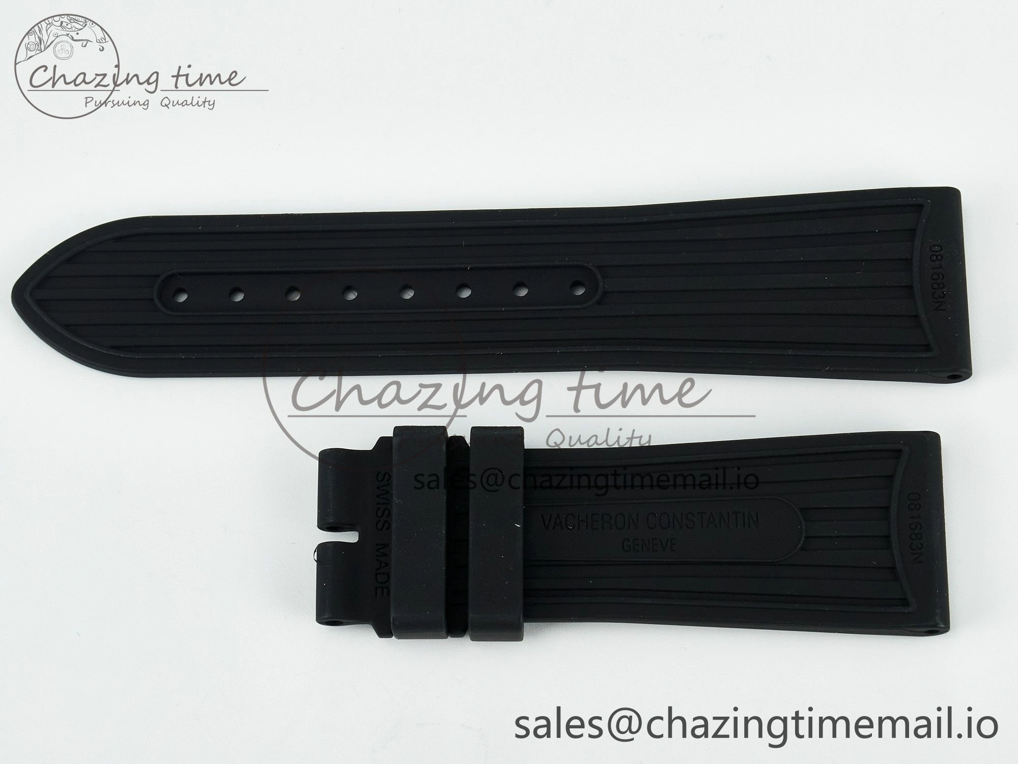 Overseas 1:1 Best Edition Black Blue White Rubber Strap (Fits the Gen size)