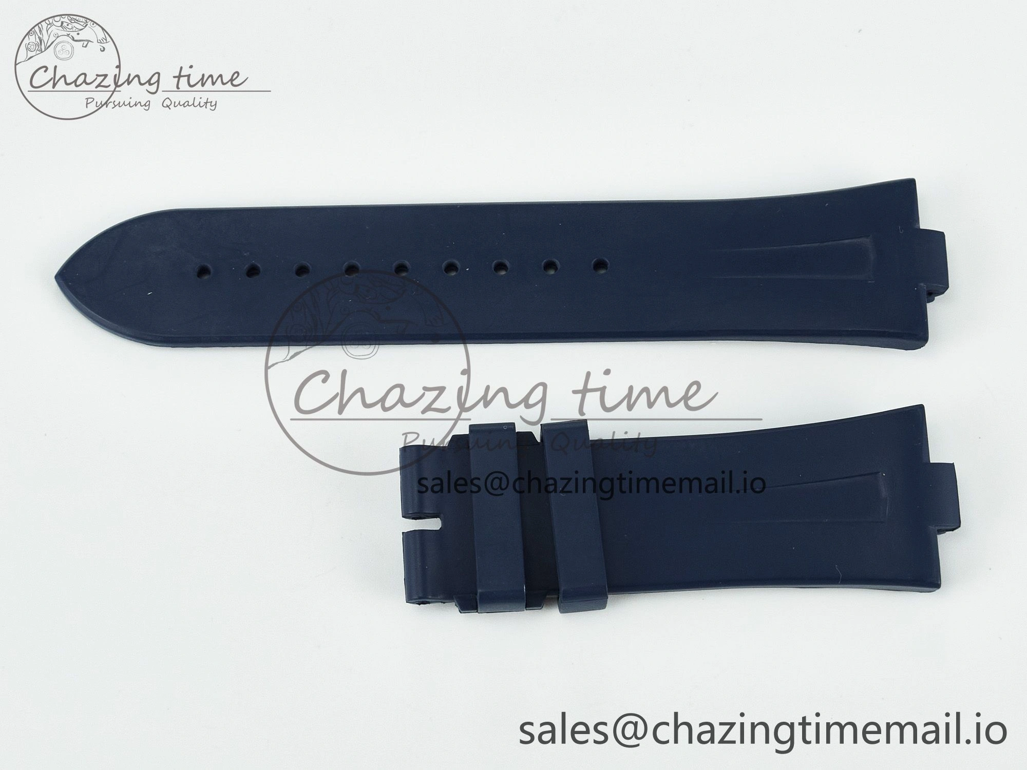 Overseas 1:1 Best Edition Black Blue White Rubber Strap (Fits the Gen size)