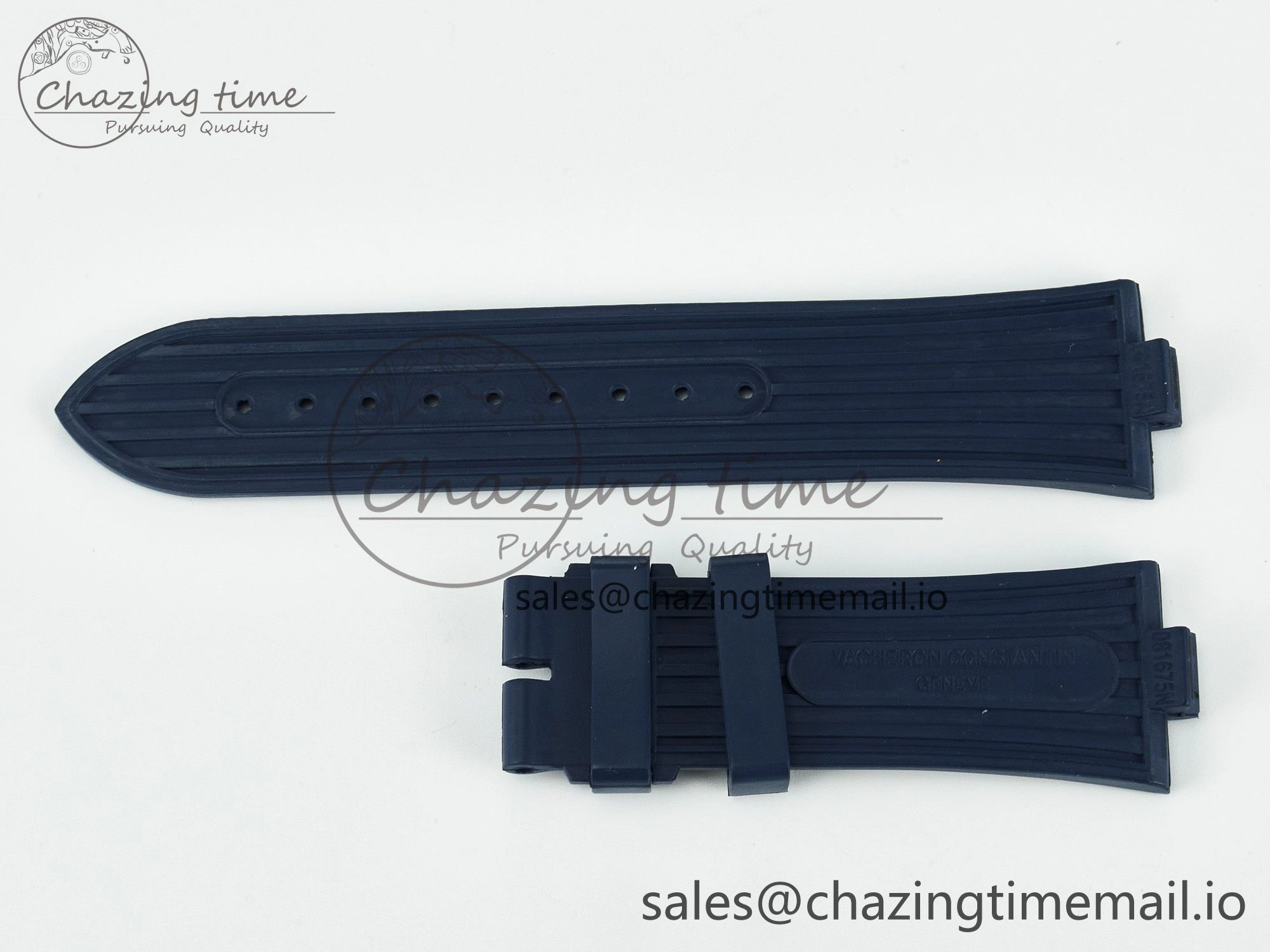 Overseas 1:1 Best Edition Black Blue White Rubber Strap (Fits the Gen size)