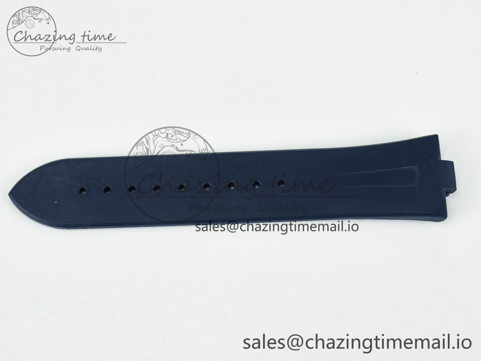 Overseas 1:1 Best Edition Black Blue White Rubber Strap (Fits the Gen size)