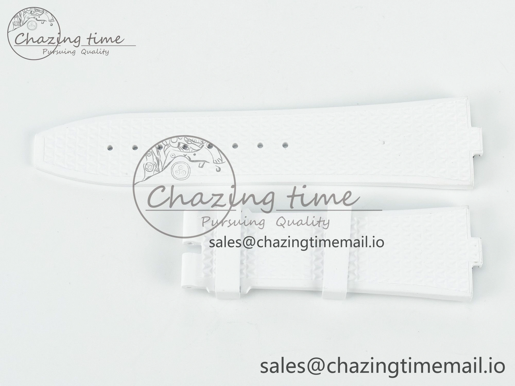 Overseas 1:1 Best Edition Black Blue White Rubber Strap (Fits the Gen size)