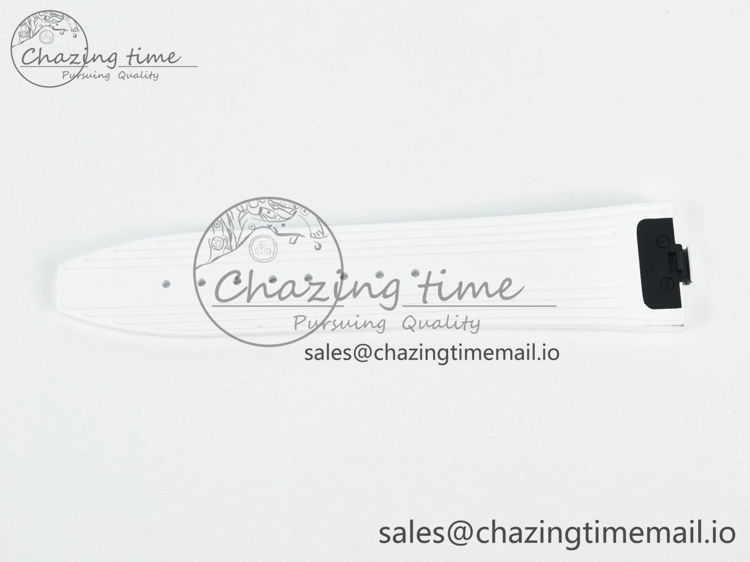 Overseas 1:1 Best Edition Black Blue White Rubber Strap (Fits the Gen size)