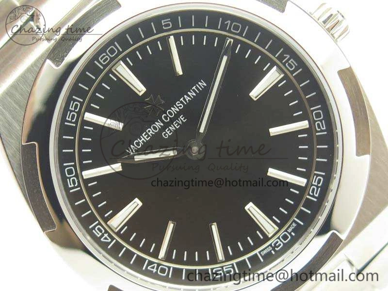 Overseas 2000V SS 3AF Best Edition Black Dial On SS Bracelet A1120