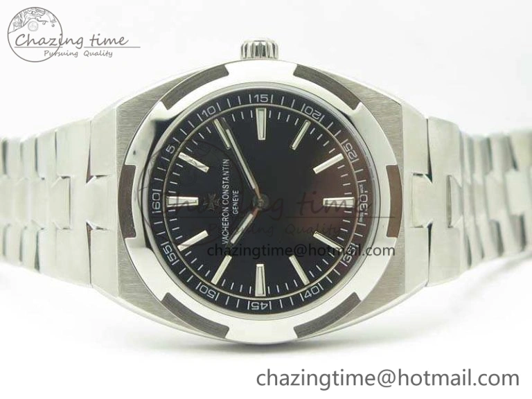 Overseas 2000V SS 3AF Best Edition Black Dial On SS Bracelet A1120