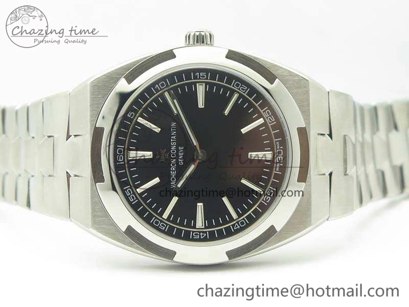Overseas 2000V SS 3AF Best Edition Black Dial On SS Bracelet A1120