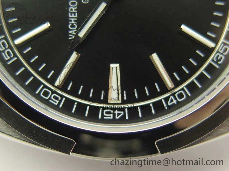 Overseas 2000V SS 3AF Best Edition Black Dial On SS Bracelet A1120