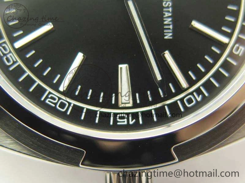 Overseas 2000V SS 3AF Best Edition Black Dial On SS Bracelet A1120