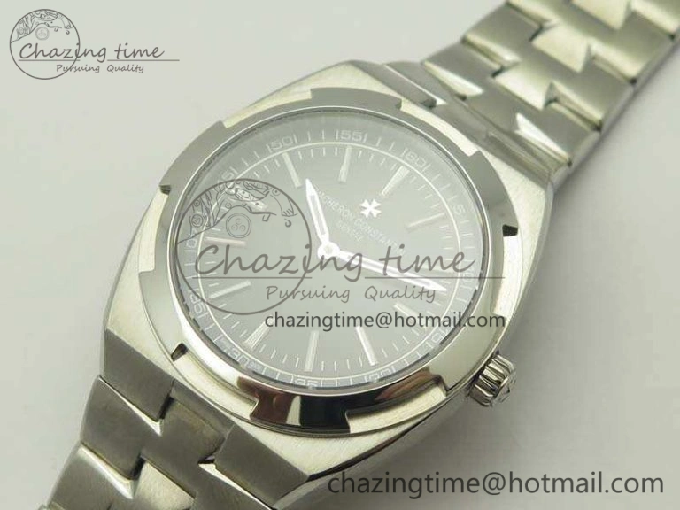 Overseas 2000V SS 3AF Best Edition Black Dial On SS Bracelet A1120