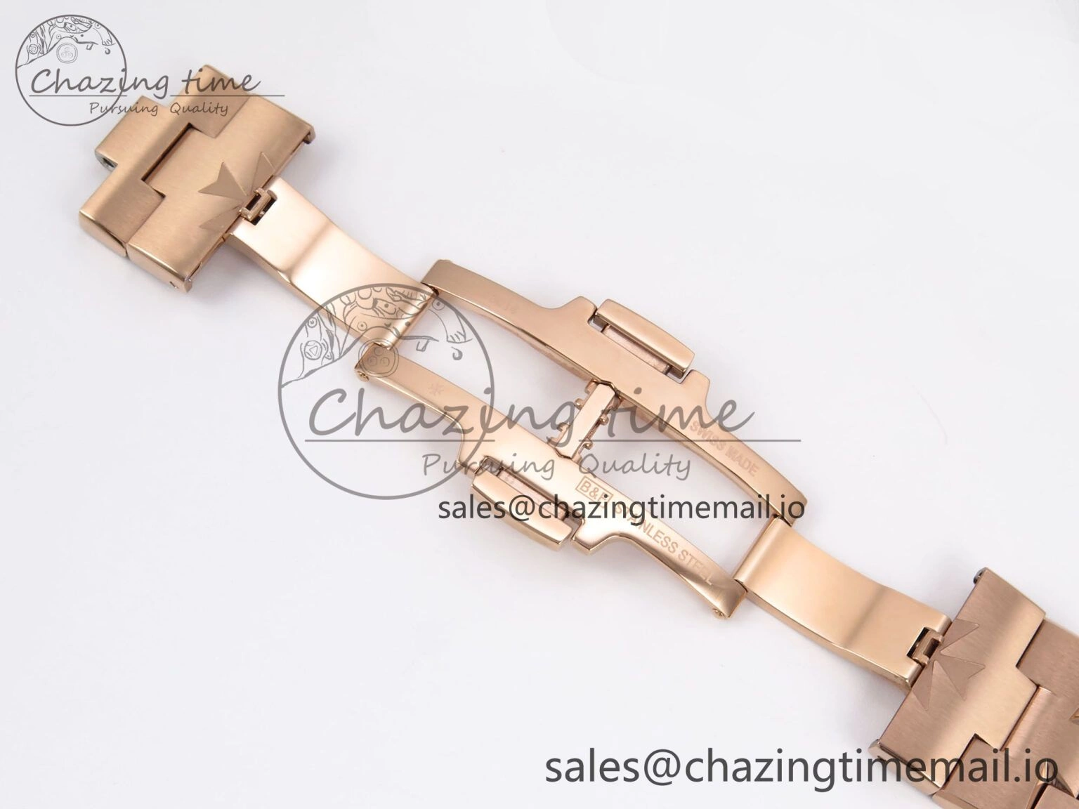Overseas 4500V RG 8F 1:1 Best Edition Green Dial on RG Bracelet A5100