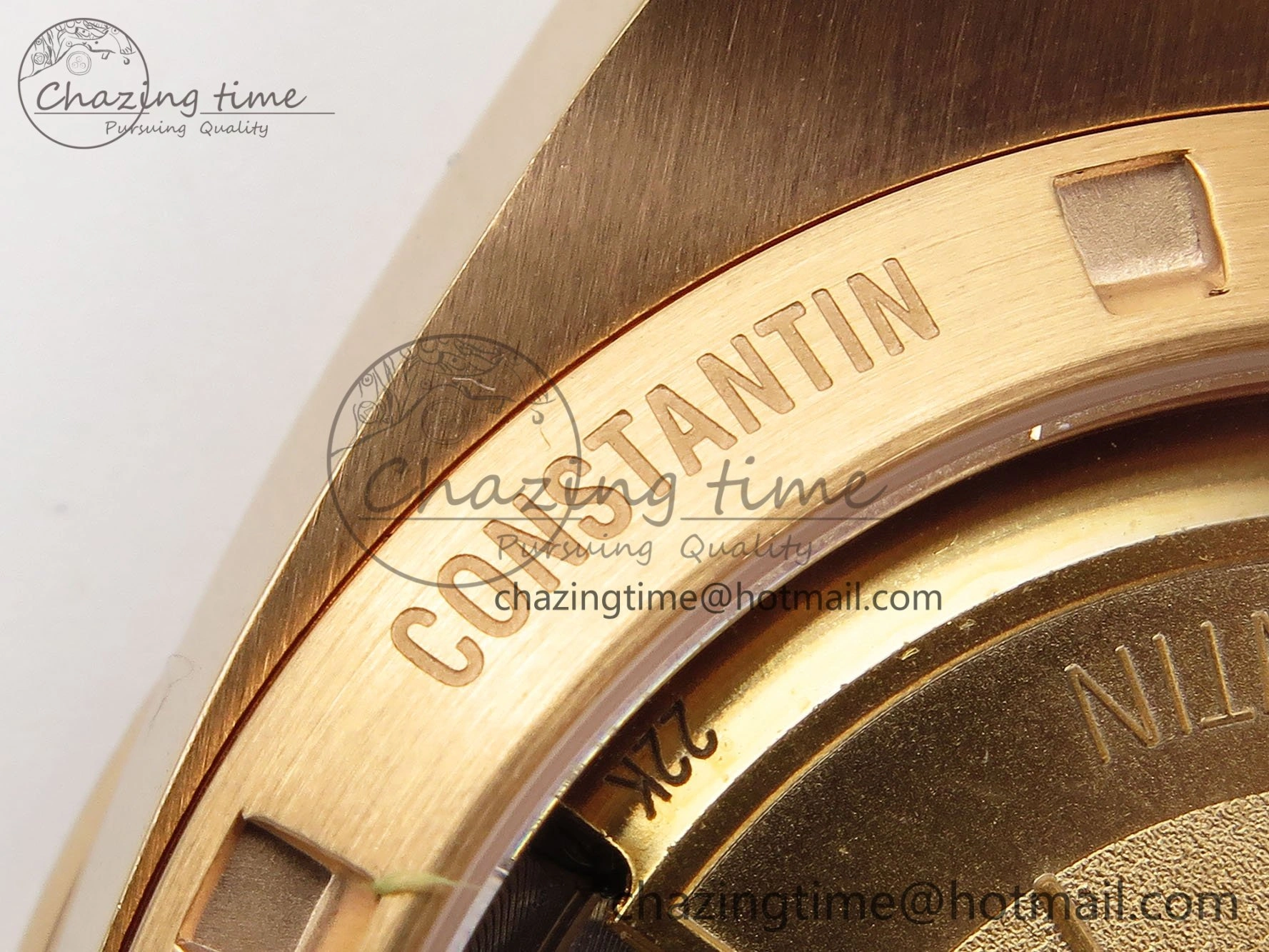 Overseas 4500V RG ZF 1:1 Best Edition Blue Dial on RG Bracelet A5100