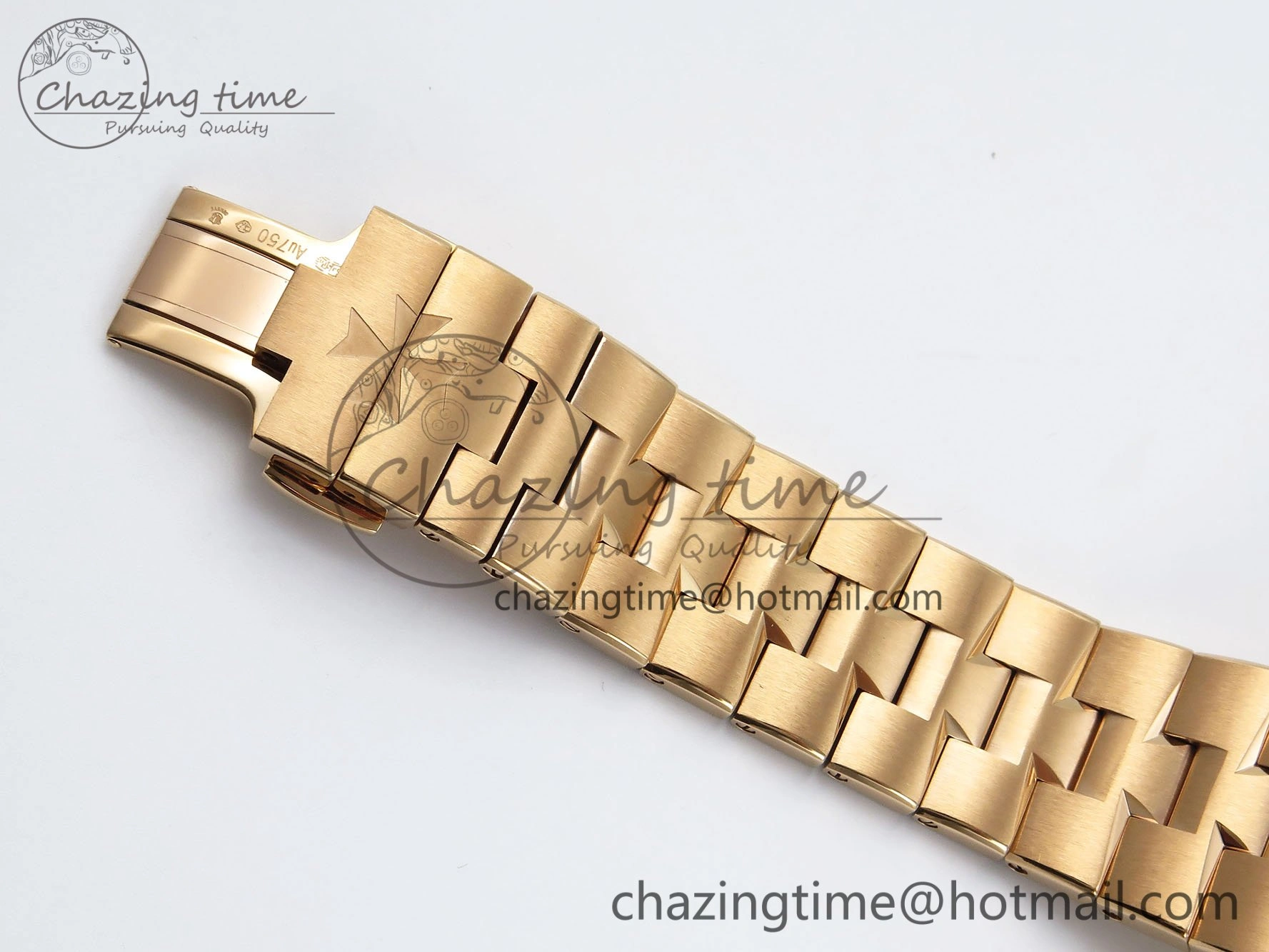 Overseas 4500V RG ZF 1:1 Best Edition Blue Dial on RG Bracelet A5100