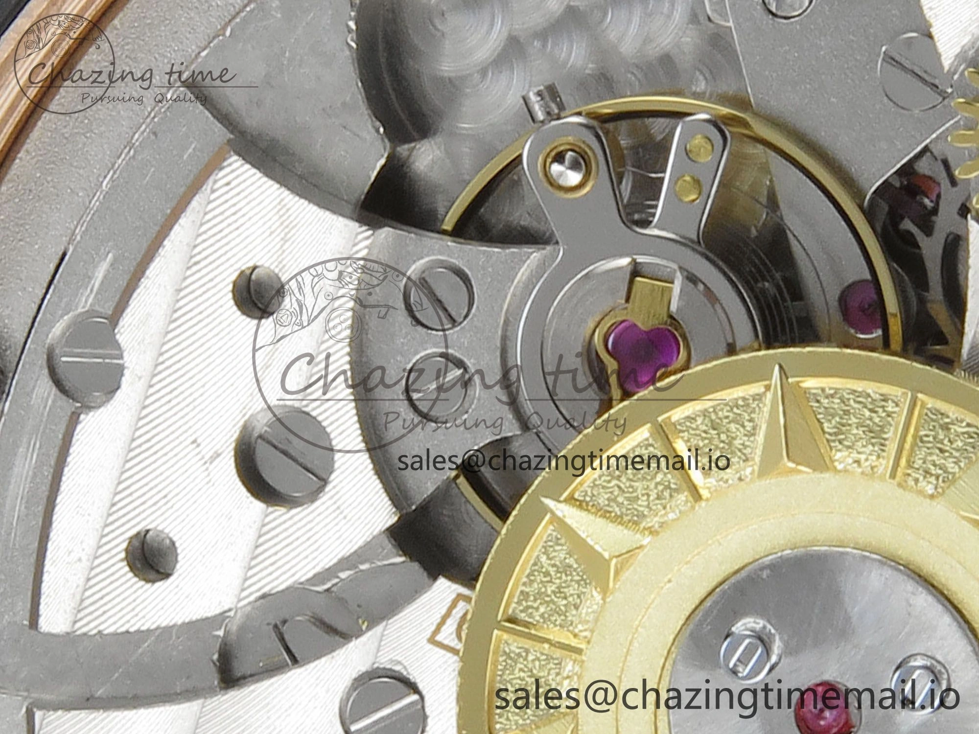 Overseas 4500V RG ZF 1:1 Best Edition Green Dial on RG Bracelet A5100