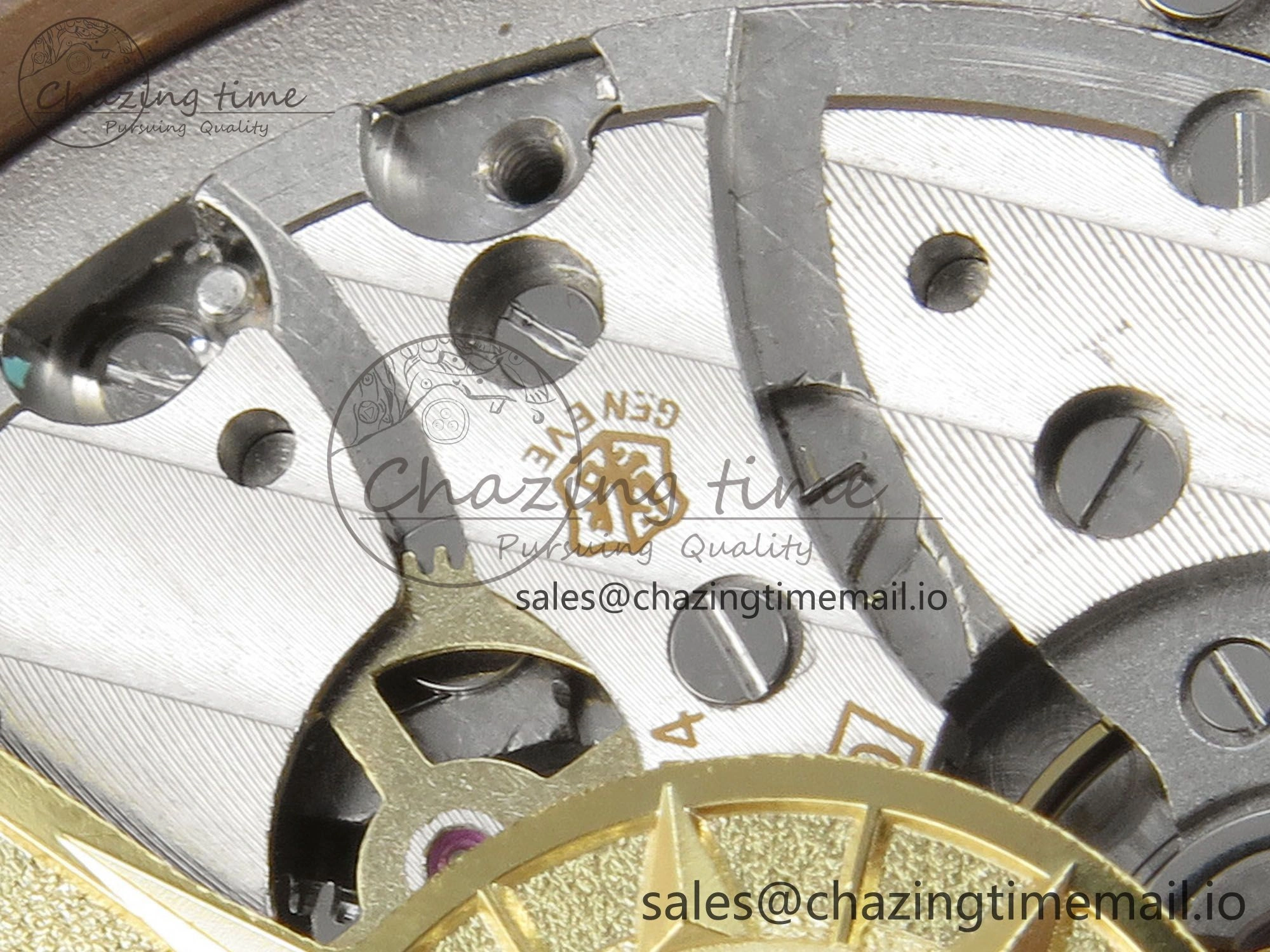 Overseas 4500V RG ZF 1:1 Best Edition Green Dial on RG Bracelet A5100