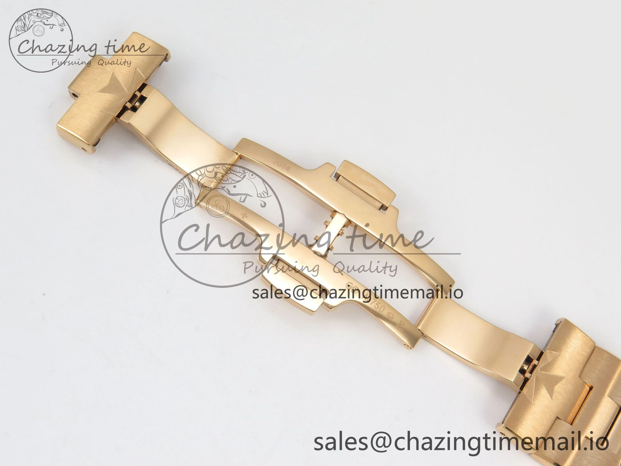 Overseas 4500V RG ZF 1:1 Best Edition Green Dial on RG Bracelet A5100