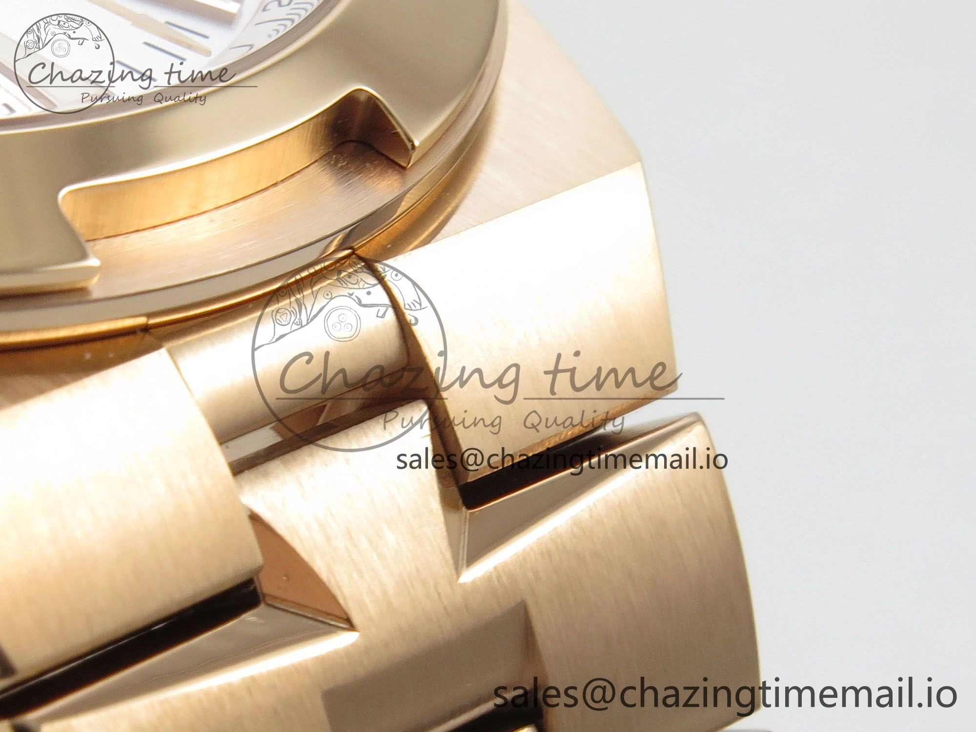Overseas 4500V RG ZF 1:1 Best Edition White Dial on RG Bracelet A5100