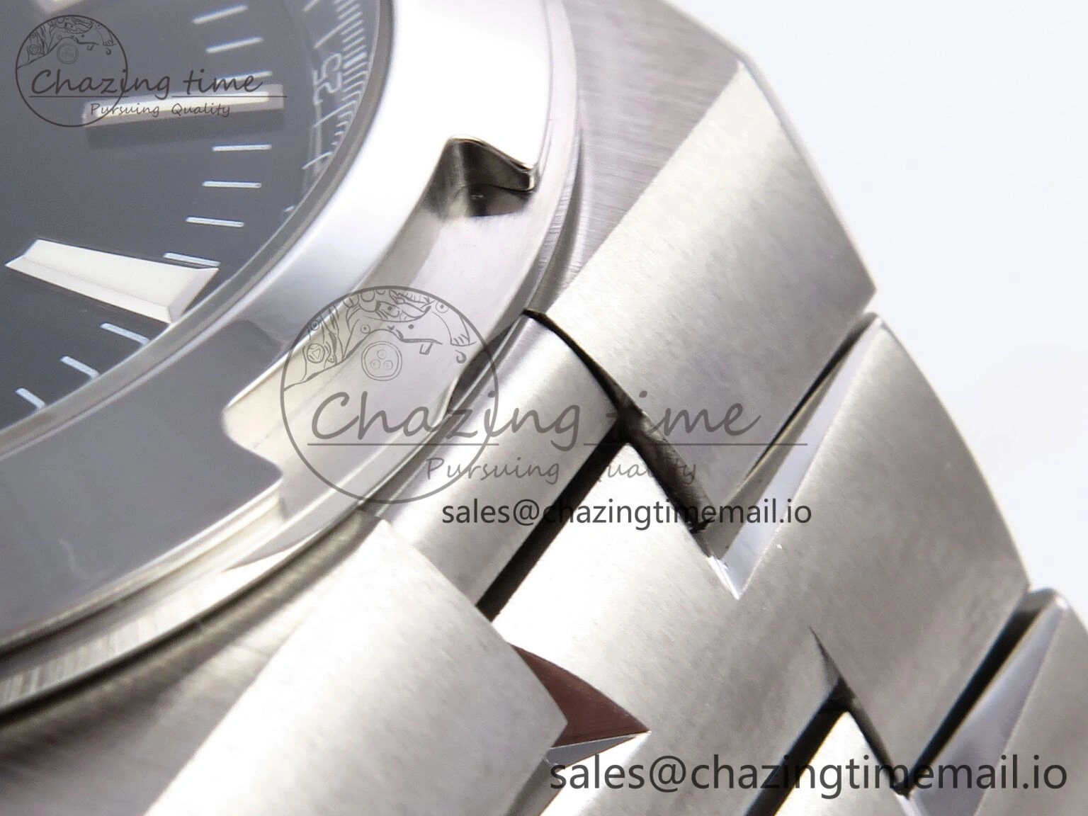 Overseas 4500V SS 8F 1:1 Best Edition Black Dial on SS Bracelet A5100