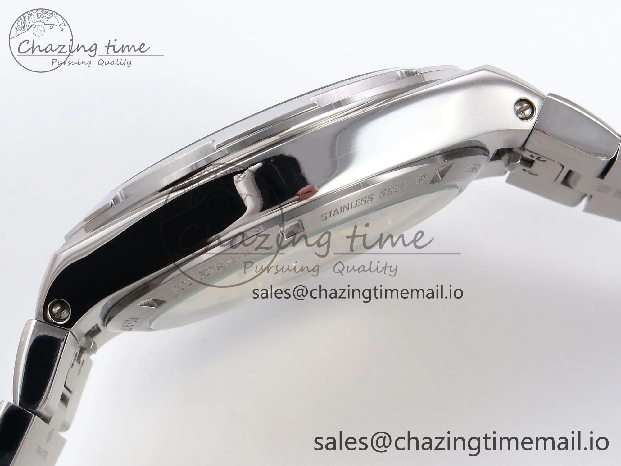 Overseas 4500V SS 8F 1:1 Best Edition Blue Dial on SS Bracelet A5100