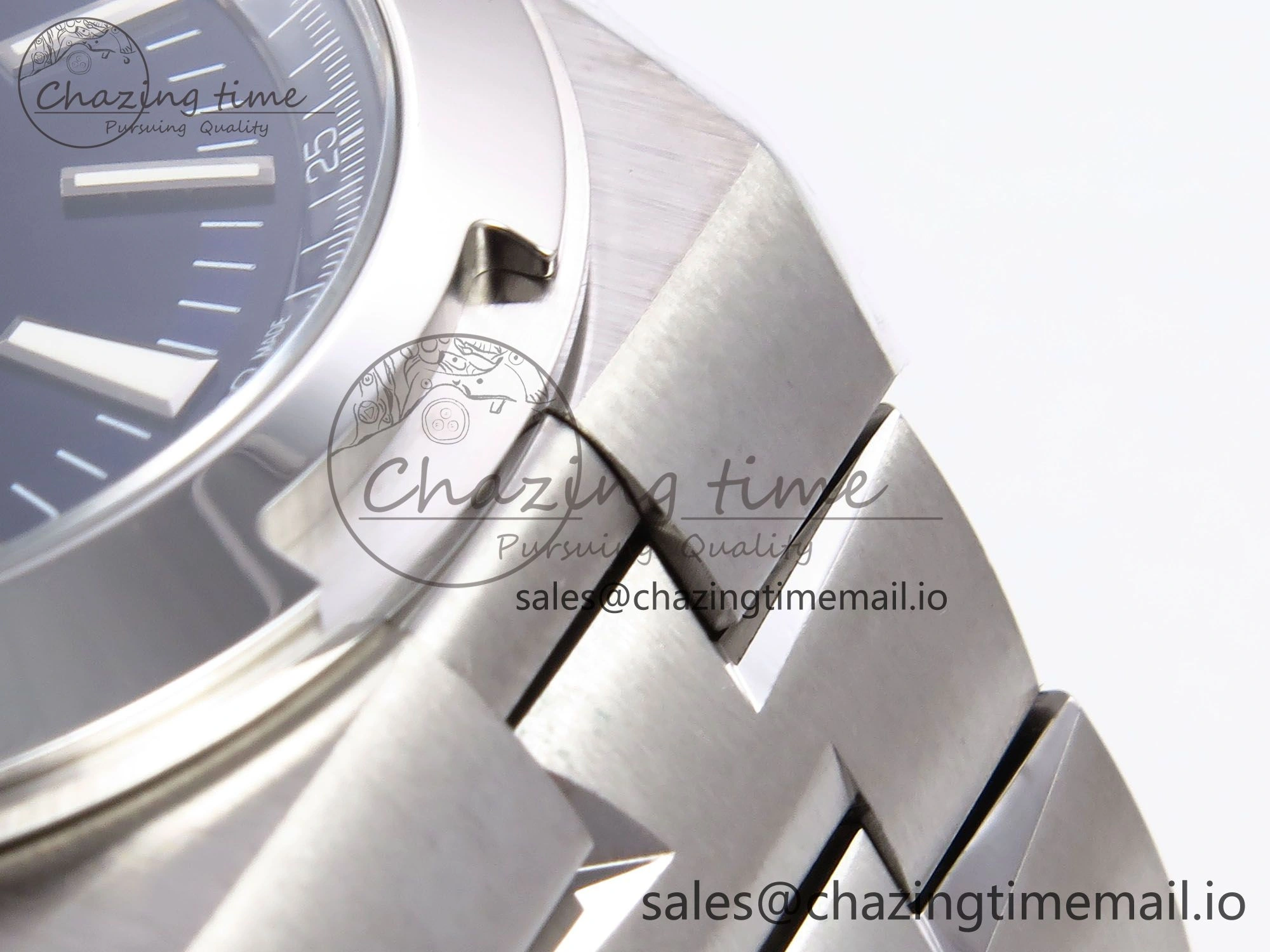 Overseas 4500V SS 8F 1:1 Best Edition Blue Dial on SS Bracelet A5100
