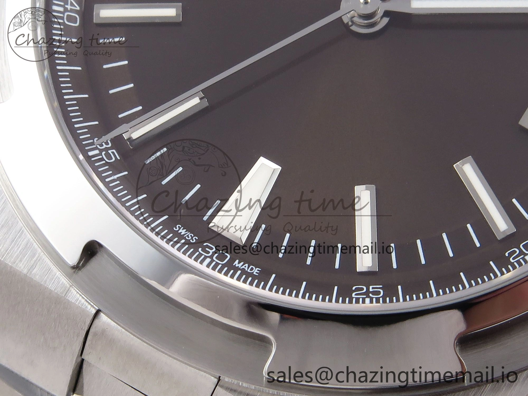 Overseas 4500V SS 8F 1:1 Best Edition Brown Dial on SS Bracelet A5100