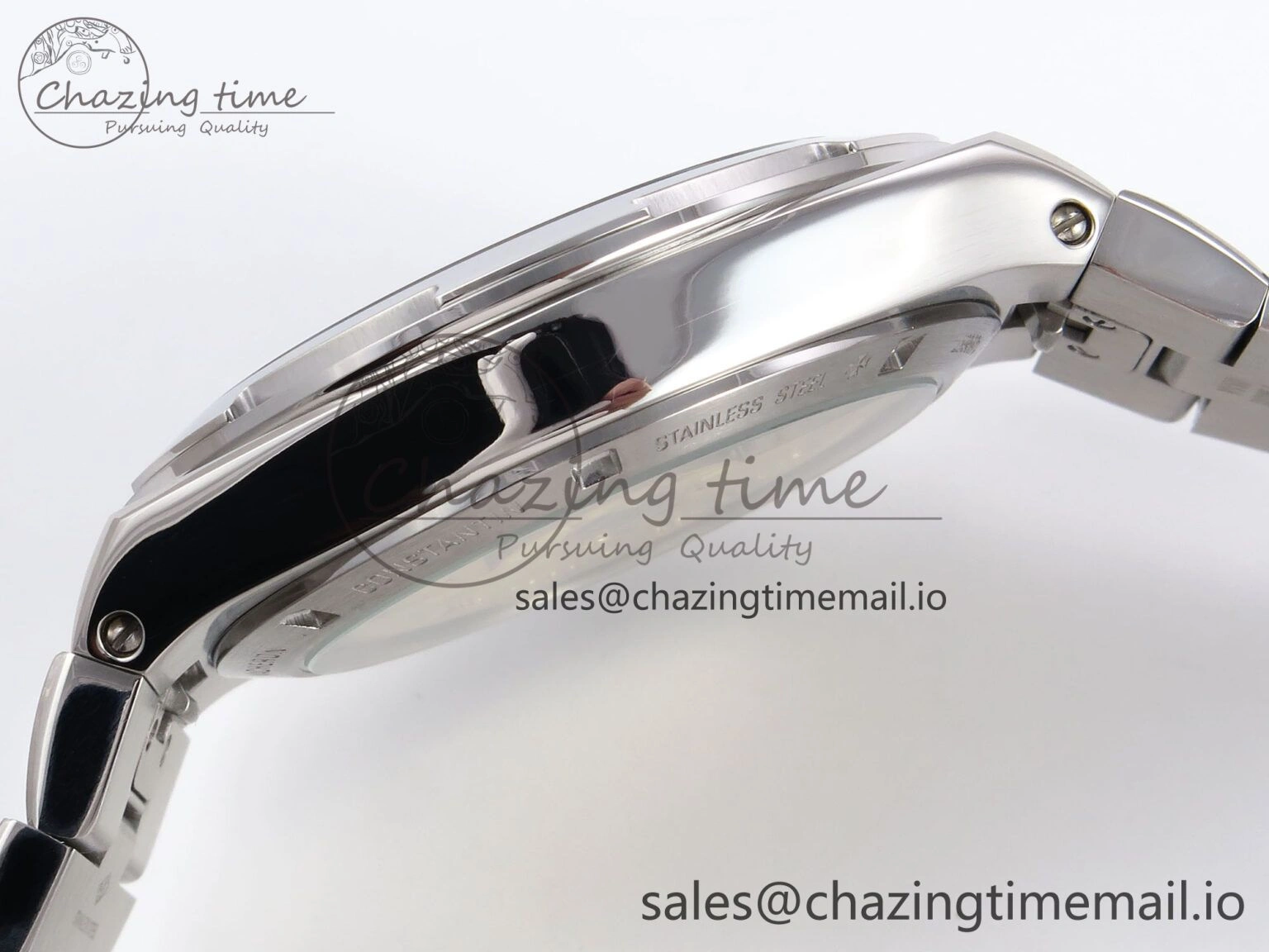 Overseas 4500V SS 8F 1:1 Best Edition Green Dial on SS Bracelet A5100