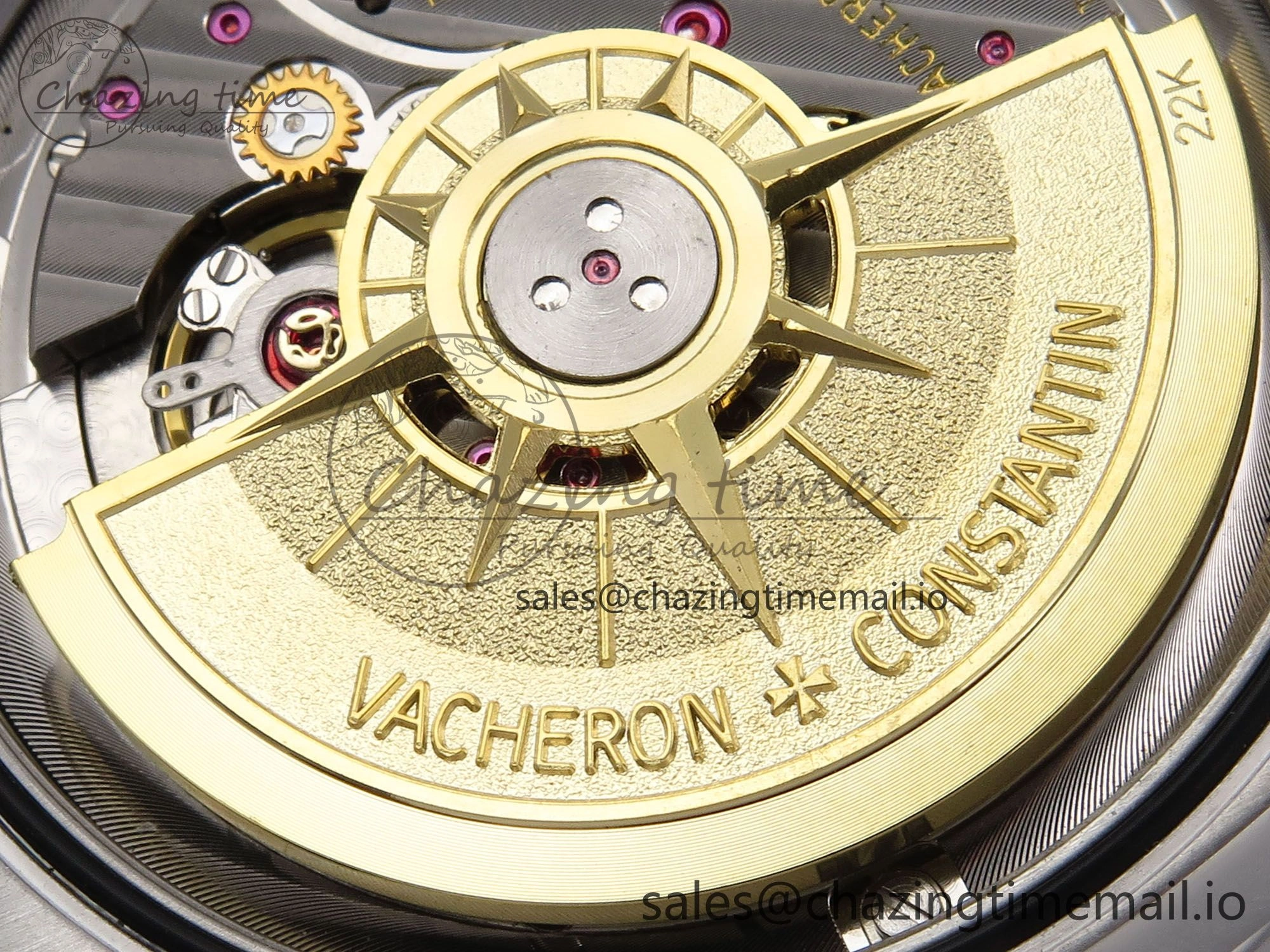 Overseas 4500V SS 8F 1:1 Best Edition Green Dial on SS Bracelet A5100