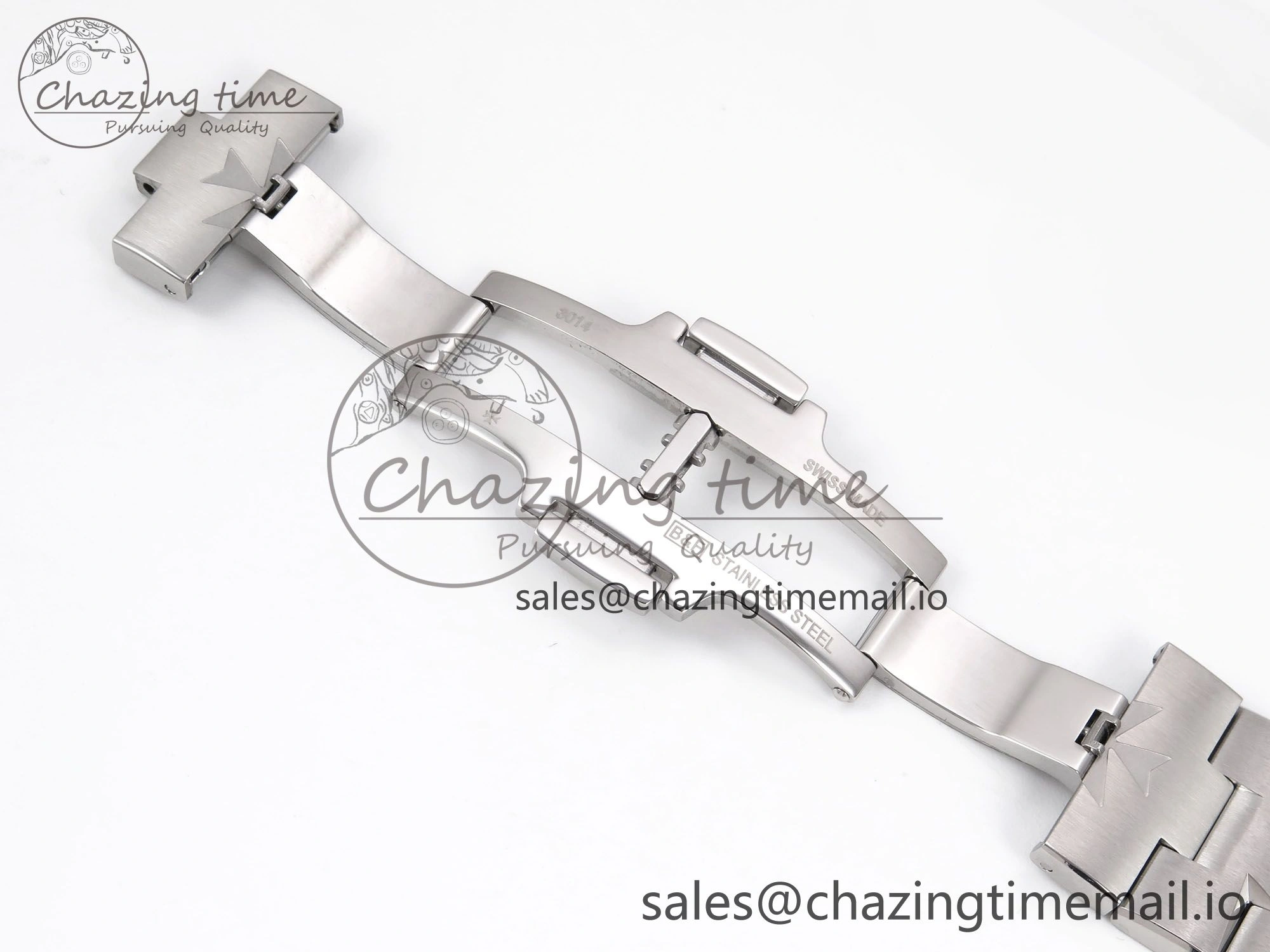 Overseas 4500V SS 8F 1:1 Best Edition Green Dial on SS Bracelet A5100