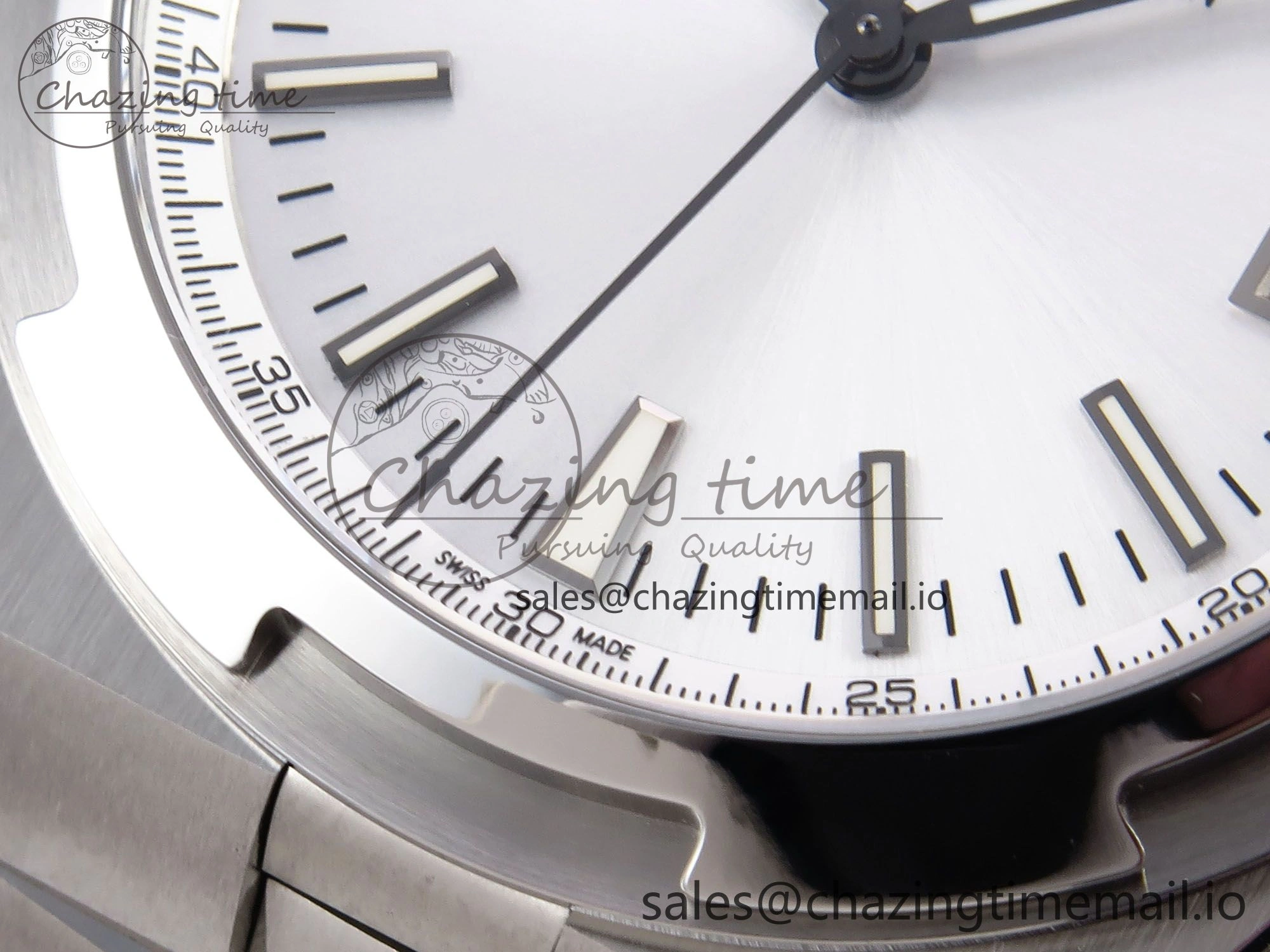 Overseas 4500V SS 8F 1:1 Best Edition White Dial on SS Bracelet A5100