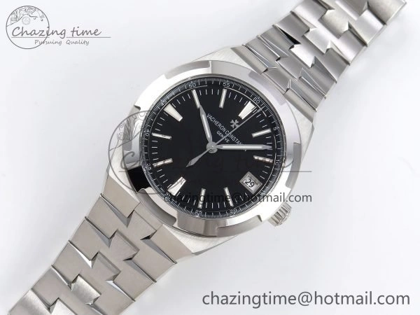 Overseas 4500V SS MKSF 1:1 Best Edition Black Dial on SS Bracelet A5100