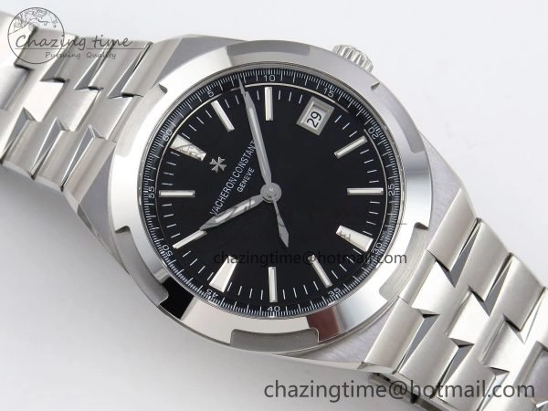 Overseas 4500V SS MKSF 1:1 Best Edition Black Dial on SS Bracelet A5100