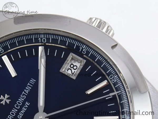 Overseas 4500V SS MKSF 1:1 Best Edition Blue Dial on Blue Rubber Strap A5100