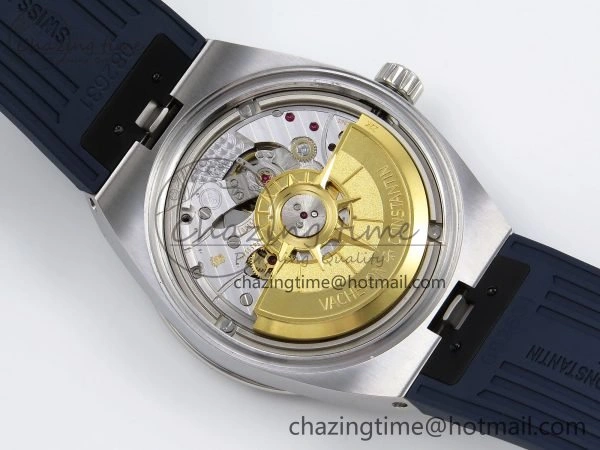 Overseas 4500V SS MKSF 1:1 Best Edition Blue Dial on Blue Rubber Strap A5100