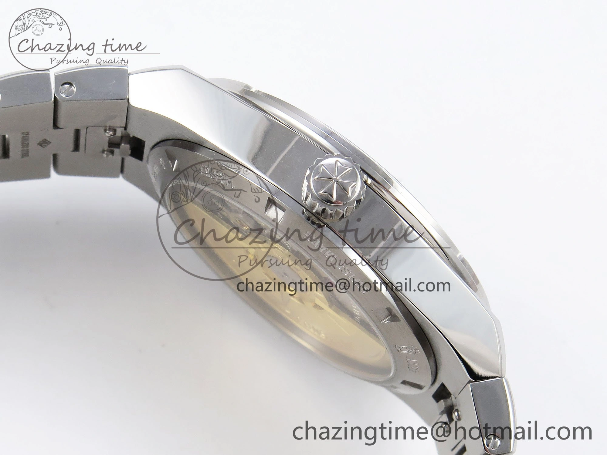 Overseas 4500V SS MKSF 1:1 Best Edition Blue Dial on SS Bracelet A5100