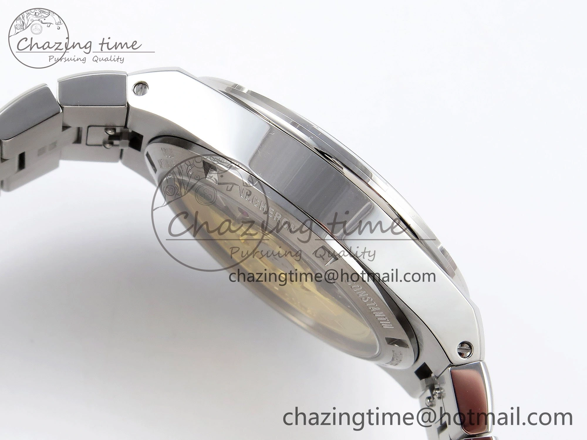 Overseas 4500V SS MKSF 1:1 Best Edition Blue Dial on SS Bracelet A5100