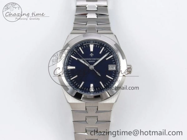 Overseas 4500V SS MKSF 1:1 Best Edition Blue Dial on SS Bracelet A5100