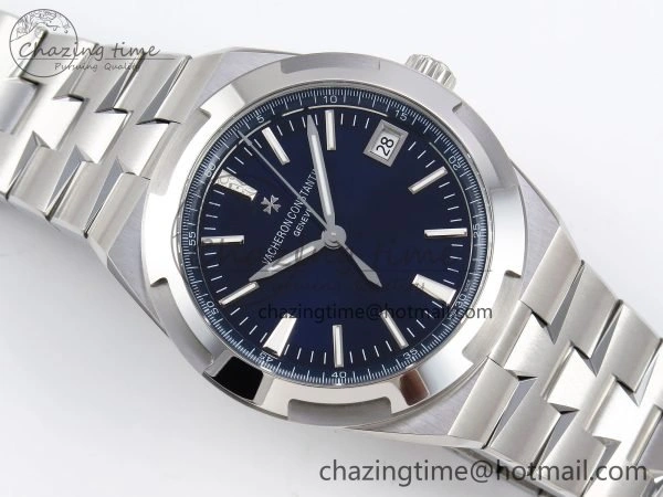 Overseas 4500V SS MKSF 1:1 Best Edition Blue Dial on SS Bracelet A5100