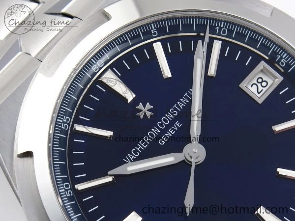 Overseas 4500V SS MKSF 1:1 Best Edition Blue Dial on SS Bracelet A5100
