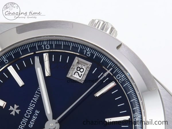 Overseas 4500V SS MKSF 1:1 Best Edition Blue Dial on SS Bracelet A5100
