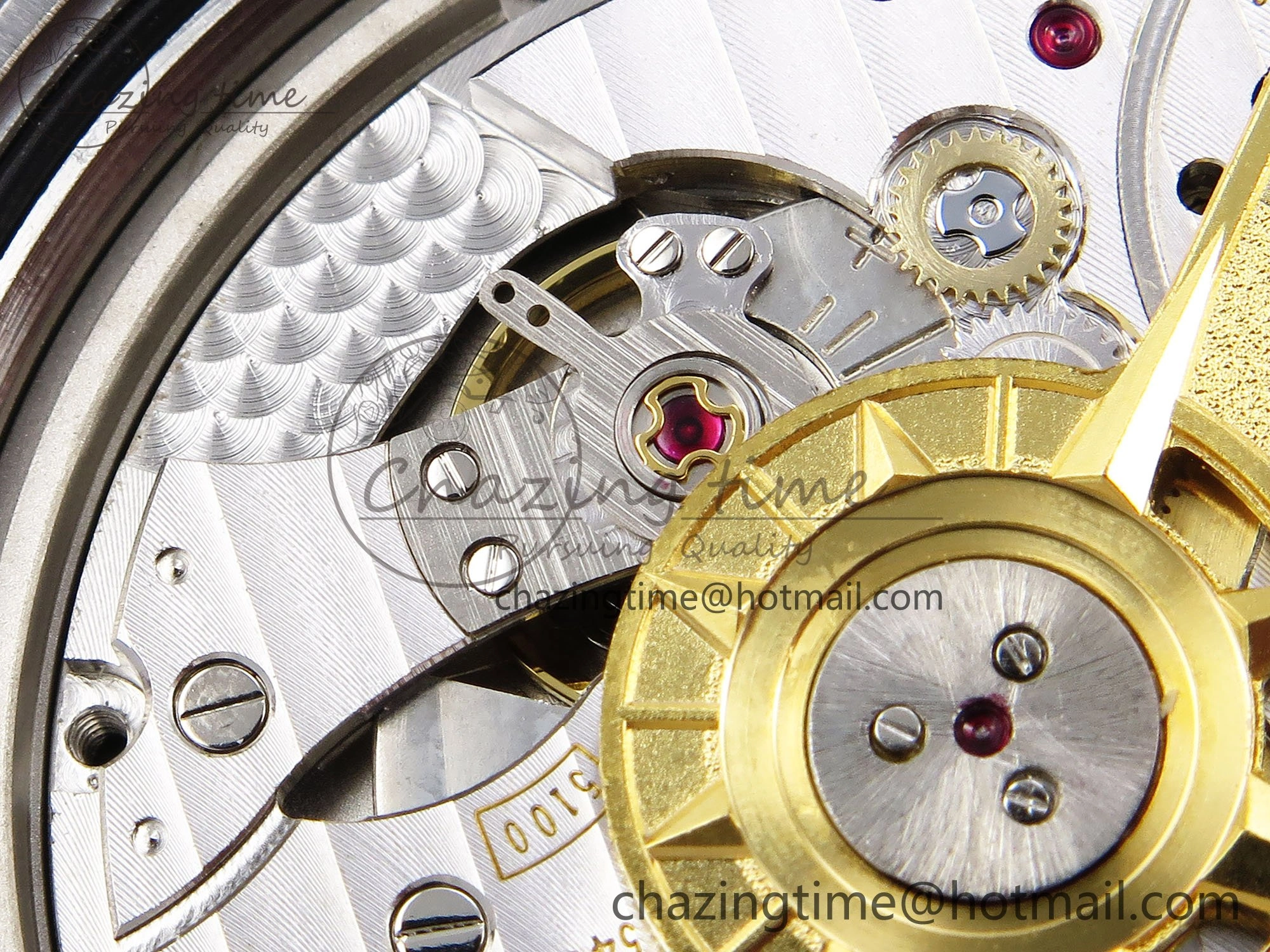 Overseas 4500V SS MKSF 1:1 Best Edition Brown Dial on Brown Rubber Strap A5100