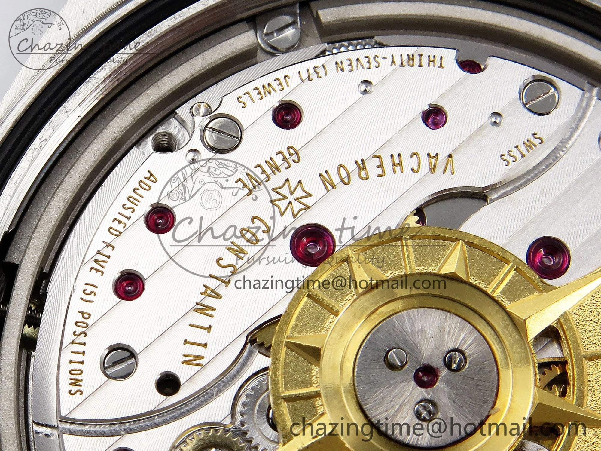 Overseas 4500V SS MKSF 1:1 Best Edition Brown Dial on Brown Rubber Strap A5100