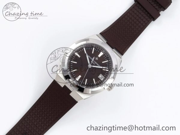 Overseas 4500V SS MKSF 1:1 Best Edition Brown Dial on Brown Rubber Strap A5100