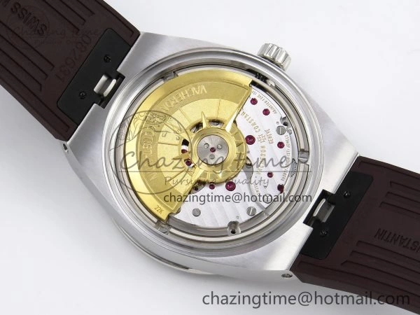Overseas 4500V SS MKSF 1:1 Best Edition Brown Dial on Brown Rubber Strap A5100