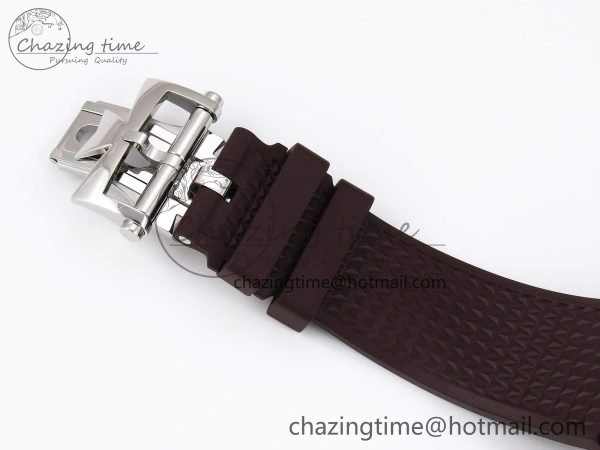 Overseas 4500V SS MKSF 1:1 Best Edition Brown Dial on Brown Rubber Strap A5100