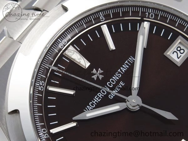 Overseas 4500V SS MKSF 1:1 Best Edition Brown Dial on SS Bracelet A5100