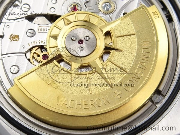 Overseas 4500V SS MKSF 1:1 Best Edition Green Dial on SS Bracelet A5100