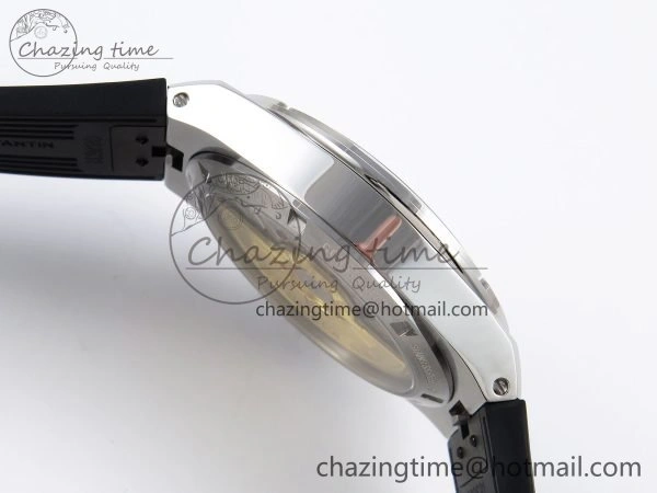 Overseas 4500V SS MKSF 1:1 Best Edition White Dial on Black Rubber Strap A5100