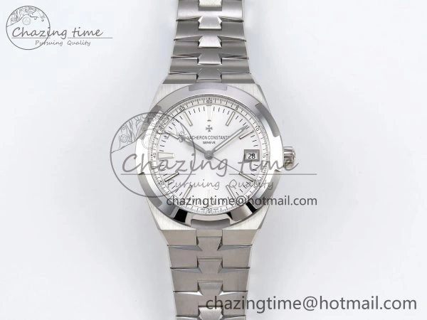 Overseas 4500V SS MKSF 1:1 Best Edition White Dial on SS Bracelet A5100