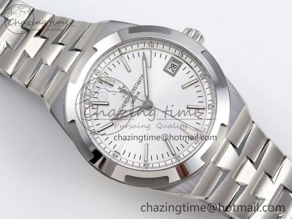 Overseas 4500V SS MKSF 1:1 Best Edition White Dial on SS Bracelet A5100