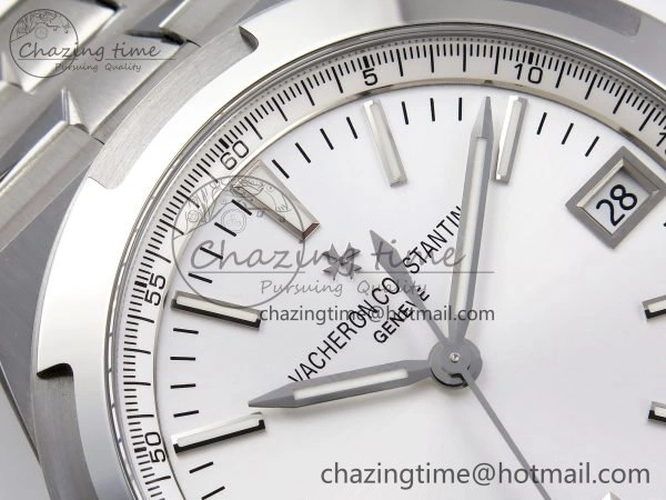 Overseas 4500V SS MKSF 1:1 Best Edition White Dial on SS Bracelet A5100