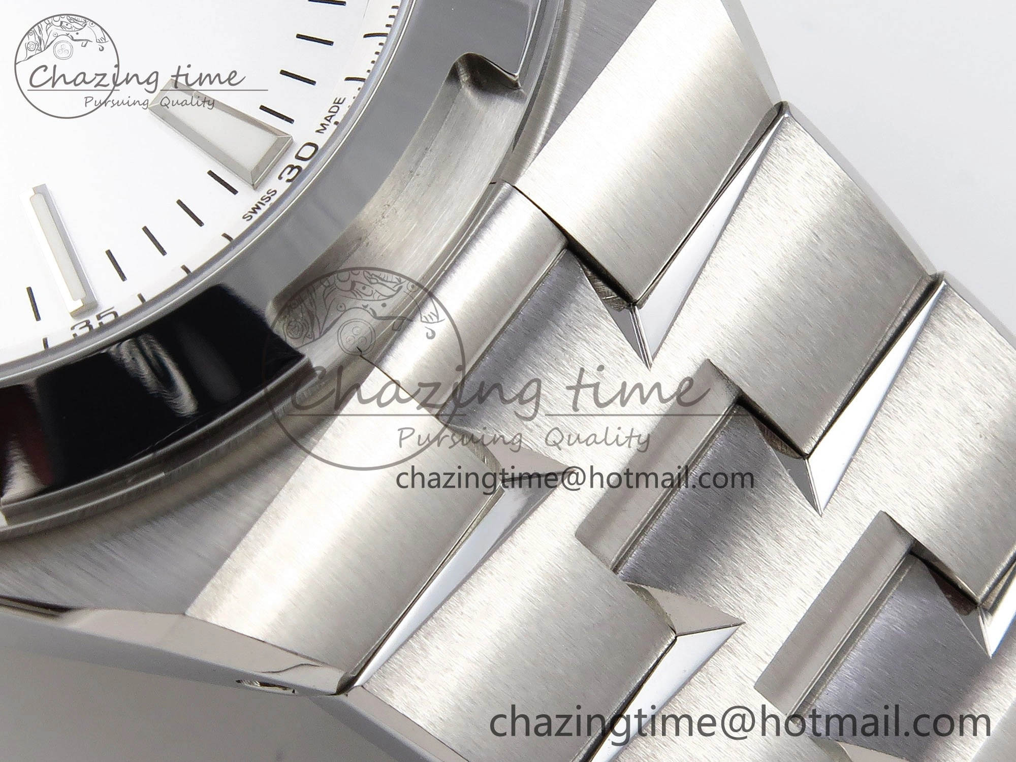 Overseas 4500V SS MKSF 1:1 Best Edition White Dial on SS Bracelet A5100