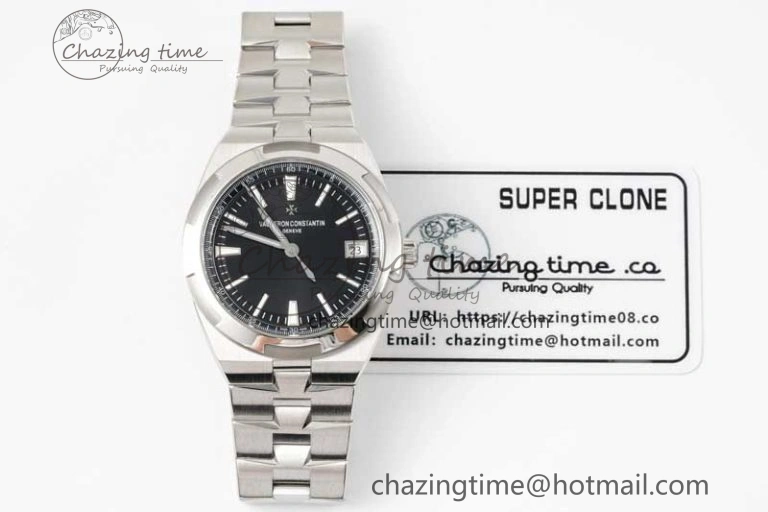 Overseas 4500V SS ZF 1:1 Best Edition Black Dial on SS Bracelet A5100